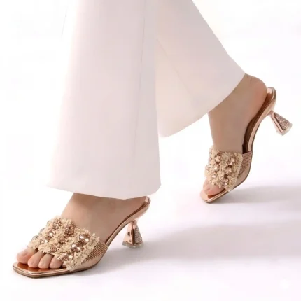 Hourglass Heel-Golden