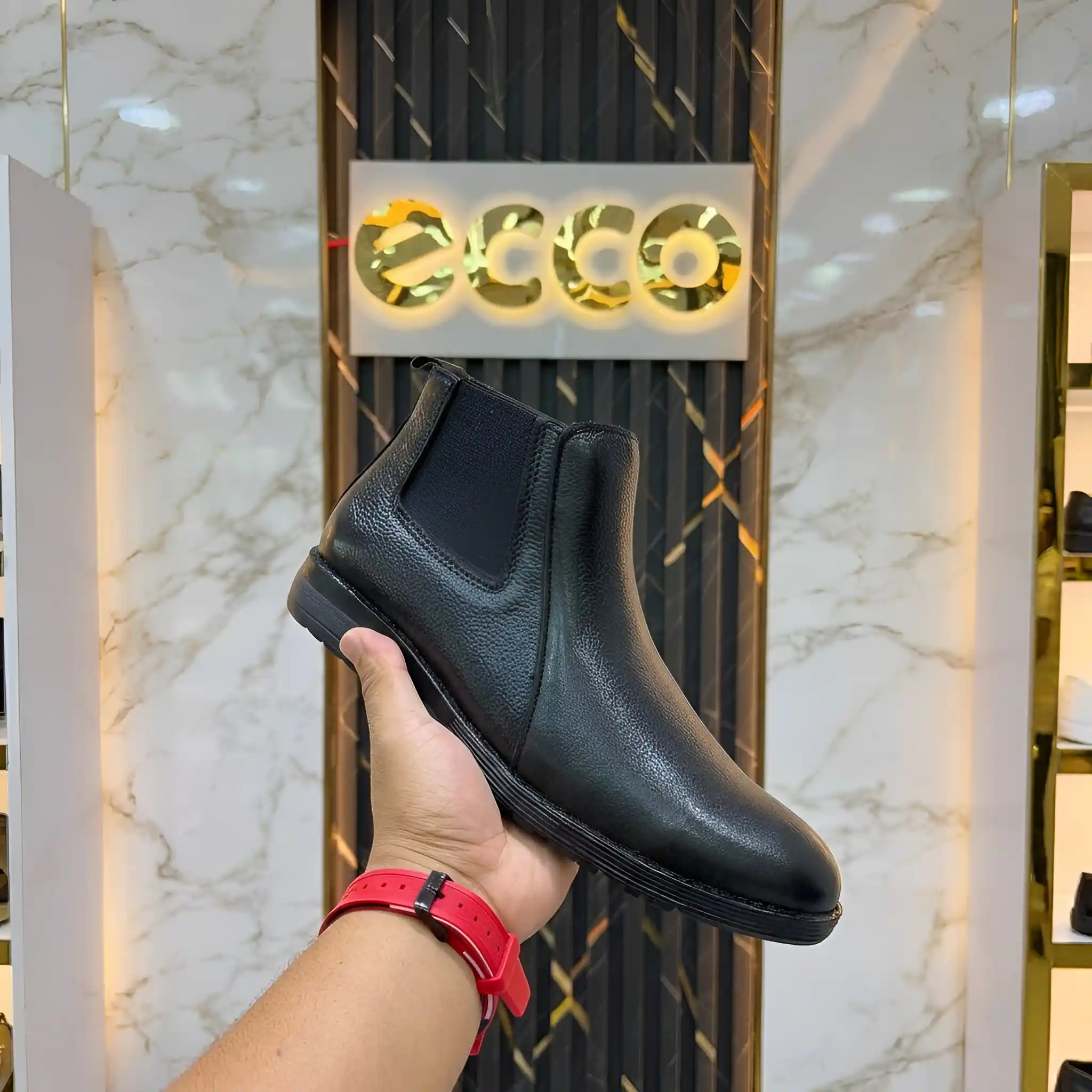 Gemini_Generated_Image_mo6dw5mo6dw5mo6d (1) Man’s Leather Chelsea Boots-Black - Image 1