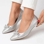 Elegant Bow Flat-Silver - Image 2
