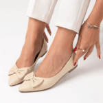 Bow Grace Flat -Beige - Image 3