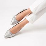 Elegant Bow Flat-Silver - Image 4