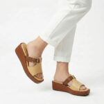 Wedge Buckle Sandal-Master Chocolate - Image 2