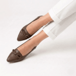Classic Bow Flat-Chocolate - Image 4